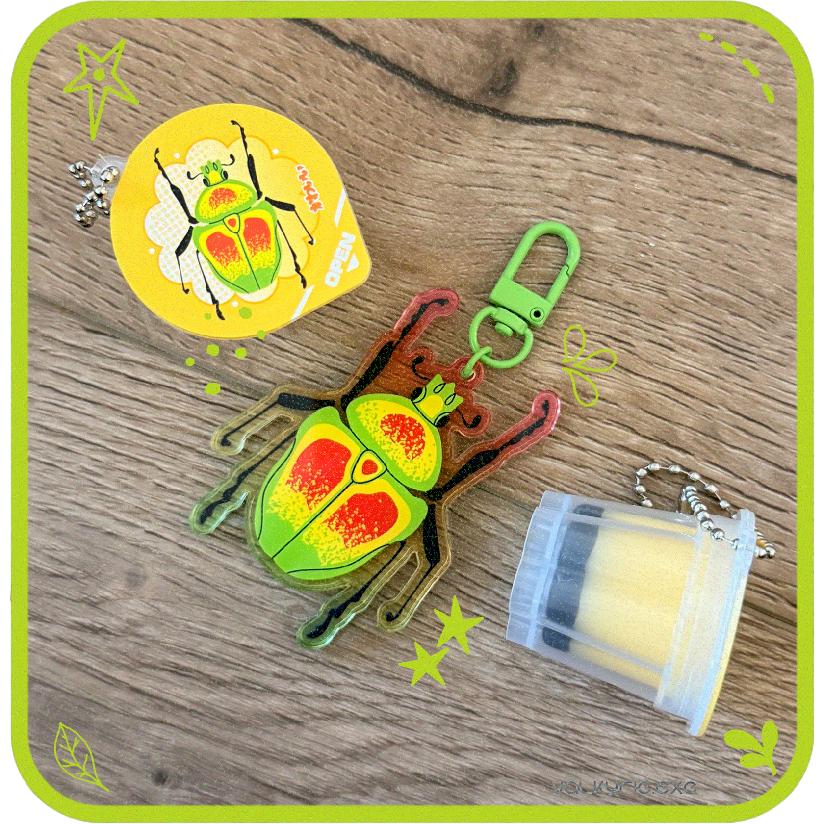 Beetle Jelly Keychains